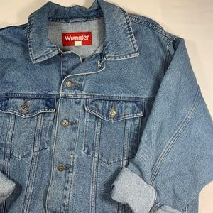 Vintage Wrangler vintage denim blue jean jacket L